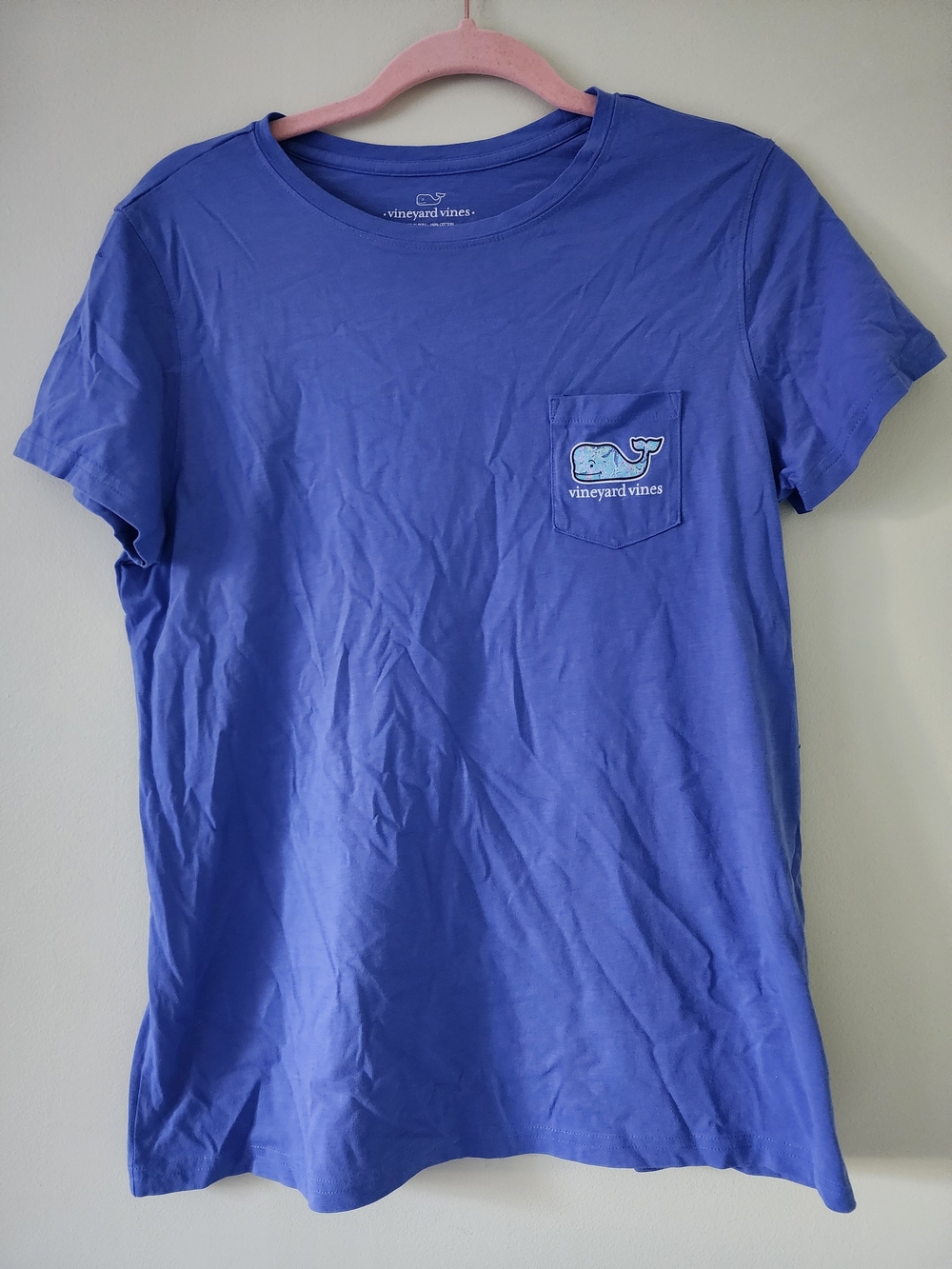 Vineyard Vines Women's Blue Pocket T-Shirt